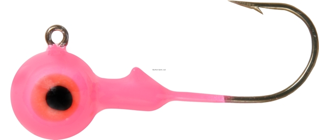 Picture of Shur Strike Round Head Jig 3/8 Oz. Bronze Hook, 25Pk - Pink