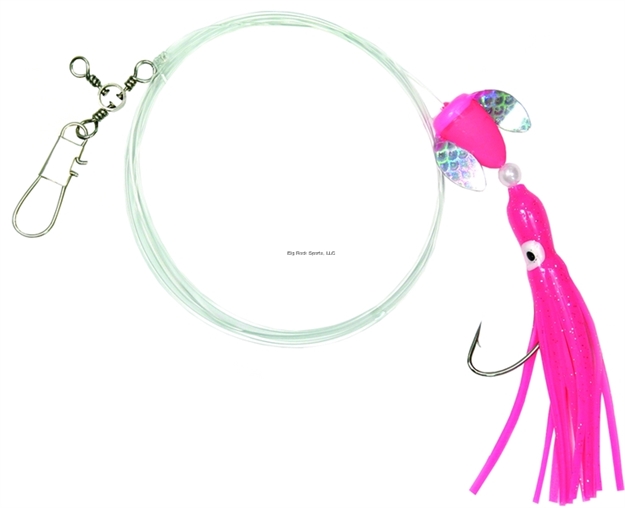 Picture of Shur Strike Spin-Glo Fluke Rig Pink Squid, Pink Float