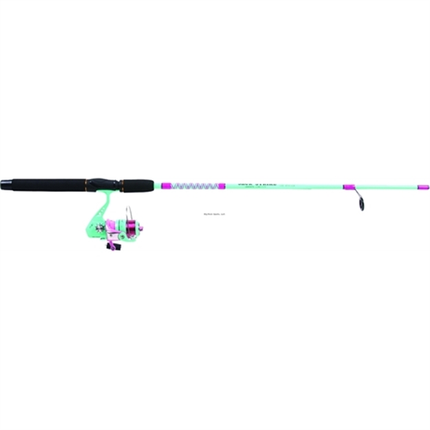 Picture of Shur Strike Spinning Combo 6' 2Pc Pink/Green W/Line Premounted