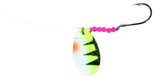 Picture of Shur Strike Walleye Spinner Rig #3 Indiana Blade Fire Tiger