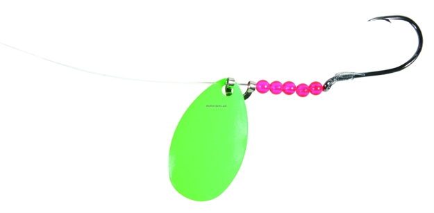 Picture of Shur Strike Walleye Spinner Rig #3 Indiana Blade Fluor. Green