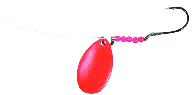 Picture of Shur Strike Walleye Spinner Rig #3 Indiana Blade Fluor. Red