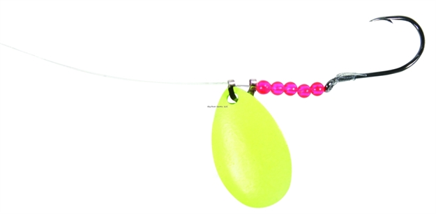 Picture of Shur Strike Walleye Spinner Rig #3 Indiana Blade Glow/Chartreuse