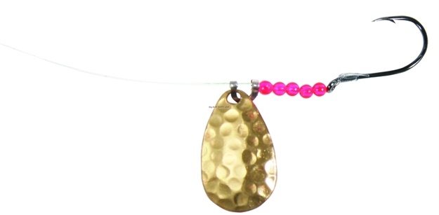 Picture of Shur Strike Walleye Spinner Rig #3 Indiana Blade Hammered Gold