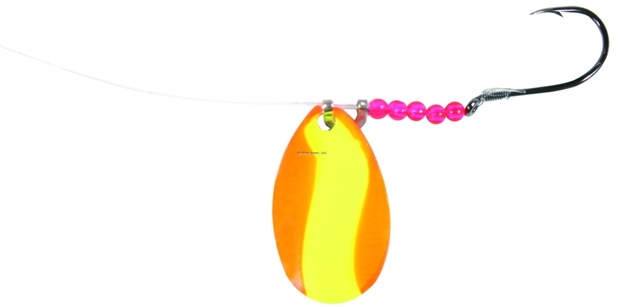 Picture of Shur Strike Walleye Spinner Rig #3 Indiana Blade Orange/Chartreuse