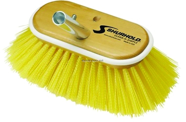 Picture of Shurhold 6" Deck Brush Medium Yellow Polystyrene