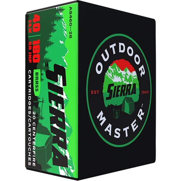 Picture of Sierra Bullets Sierra Outdoor Master 40S&W 180Gr Jhp 20Rds A846028