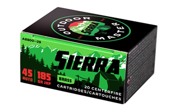 Picture of Sie 45 Auto Ammunition, 185 Gr, Jhp Outdoor Master, 20 Rnd A880029 092763600153