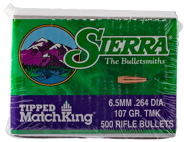Picture of  Sierra 7407C Tipped Matchking  6.5Creedmoor 107Gr Tipped Matchking 500/Box