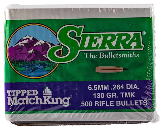Picture of  Sierra 7430C Tipped Matchking  264Cal 130Gr Tipped Matchking 500/Box 092763574300