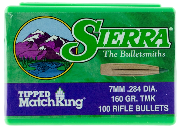 Picture of  Sierra 7660 Tipped Matchking  7Mm 160Gr Tipped Matchking 100/Box