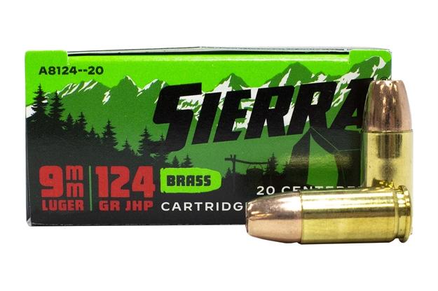 Picture of Sierra 9Mm Luger 124 GR Jacket Hollow Point Sport Master 20 BX