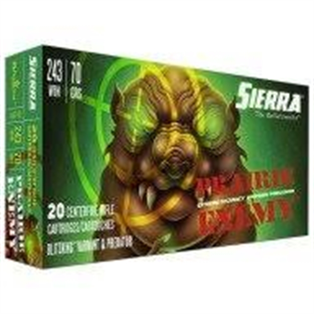 Picture of  Sierra A150702 Prairie Enemy  243Win 70Gr Sierra Blitzking 20 Per Box/10 Case 604544658989