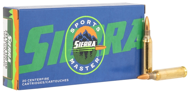 Picture of  Sierra A156102 Outdoor Master  243Win 100Gr Jacketed Hollow Point Sport Master 20/Box