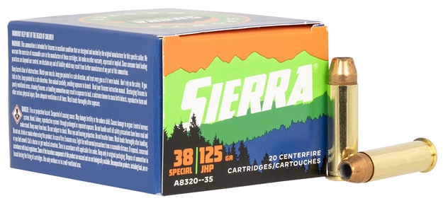 Picture of  Sierra A832035 Outdoor Master  38Special 125Gr Jacketed Hollow Point Sport Master 20/Box