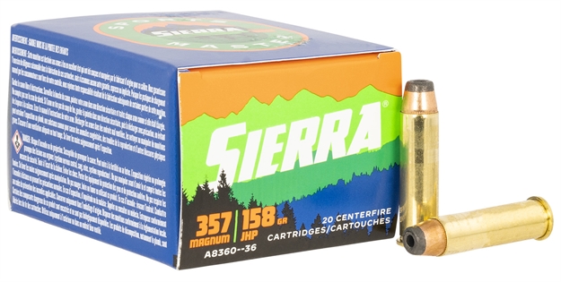 Picture of  Sierra A836036 Outdoor Master  357Mag 158Gr Jacketed Hollow Point Sport Master 20/Box 092763800306