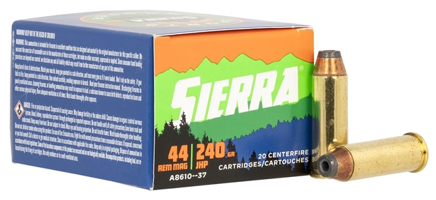 Picture of  Sierra A861037 Outdoor Master  44Remmag 240Gr Jacketed Hollow Point Sport Master 20/Box
