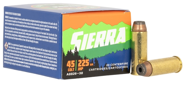 Picture of  Sierra A882638 Outdoor Master  45Colt 225Gr Jacketed Hollow Point Sport Master 20/Box 092763600337