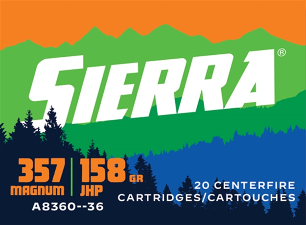 Picture of Sierra Bullets 357 Mag 158Gr Sport Master Jhp 20Rd 10Bx/Cs A8360-36