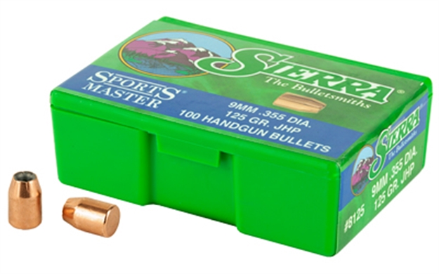 Picture of  Sierra 8125 Sports Master Handgun Hunting 9Mm 125Gr Jacketed Hollow Point 100/Box