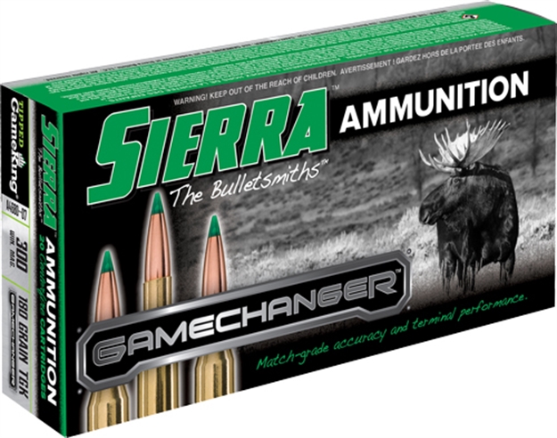 Picture of Sierra Bullets Gamechanger 300 Win Mag 180Gr Tip Gameking 20Rd 10Bx/< A4680--07