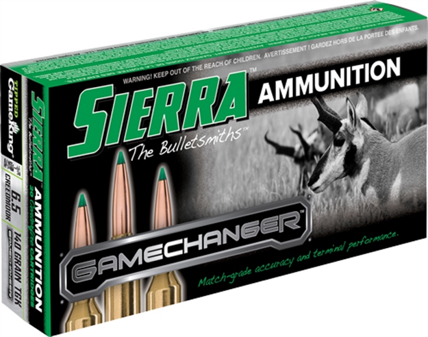 Picture of Sierra Bullets 6.5 CM 140Gr Game Changer 20Rd 10Bx/Cs < A4340--05