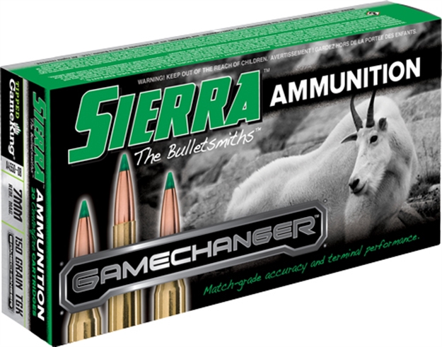 Picture of Sierra Bullets 7Mm Rem Mag 150Gr Tgk Gamechanger 20Rd 10Bx/Cs A4550--08