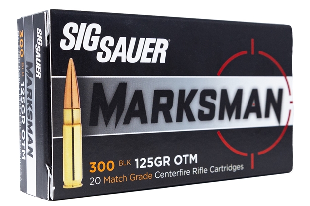Picture of Sig Sauer Elite Performance Match Grade Rifle Ammo 300 Aac, Sierra Matchking, 125 Grains, 2200 Fps, 20, Boxed E300A1-20