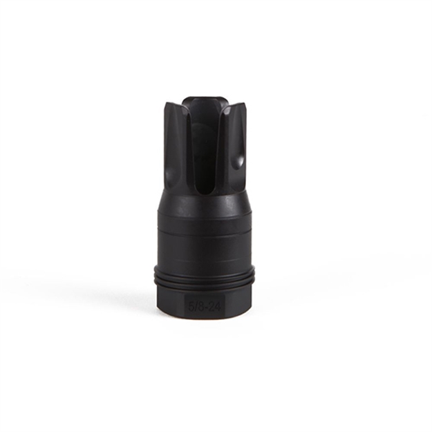 Picture of  Sig Sauer Sl76258x2490degf Clutch-Lok QD Q.D. Flash Hider Black Stainless Steel With 5/8" 24 Tpi Threads For 7.62Mm 90 Degree Taper 798681656202