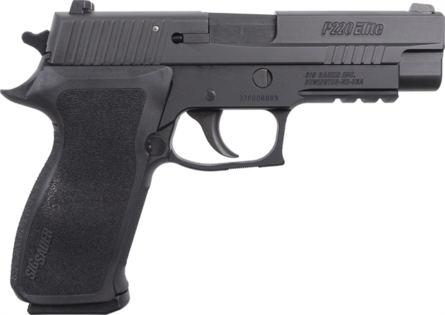 Picture of Sig Sauer P220 Semi-Auto Pistol, 45 Acp, 4.4" Bbl,  Elite, Black, Siglite, E2 Grip, 8+1 Rnd 220R45BSE 798681402144