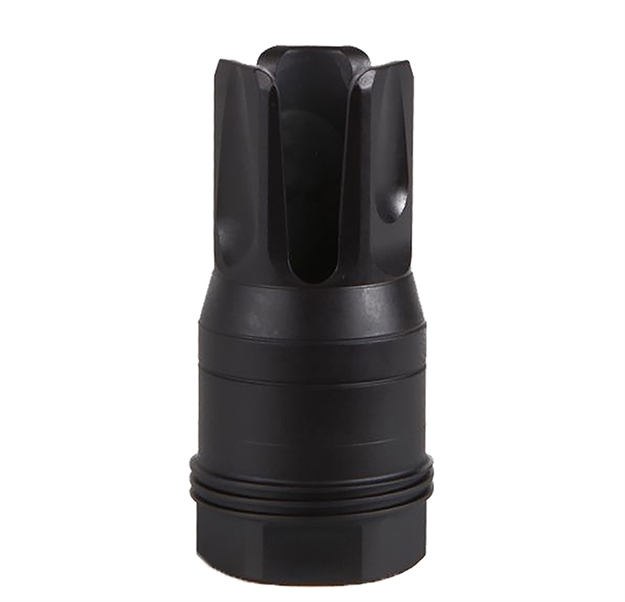 Picture of  Sig Sauer Sl55612x2890degf Clutch-Lok QD Q.D. Flash Hider Black Stainless Steel With 1/2"X28 Tpi Threads For 5.56Mm 90 Degree Taper