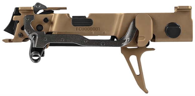 Picture of Sig Sauer 8900160 P320 Custom Works Fire Control Unit *Ffl Item (Fcu Only), 9Mm Luger/40 S&W/357 Sig, Gold Nitride, Titanium Frame & Flat Face Skeletonized Trigger, Fits Sig P320 Parts N/A