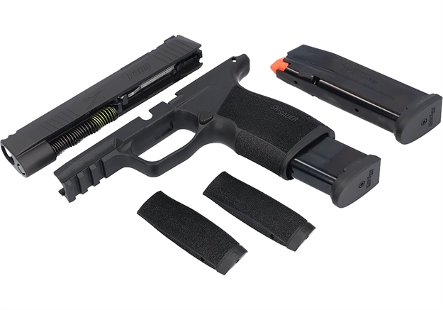 Picture of  Sig Sauer 8901443 Caliber Exchange Kit  9Mm Luger 3.10" 17Rd (2) Black Optic Cut Slide Polymer Picatinny Rail Frame X-Ray 3 Sights For All Sig P365 Models