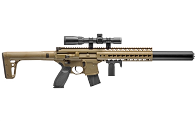 Picture of Sig Sauer Mcx Airgun Pellet Rifle .177Cal 88Gr Co2,30Rd Blk,Air-Scope-14X24wr, 750 Fps AIR-MCX-SCOPE-177-88G-30-FDE 798681529360