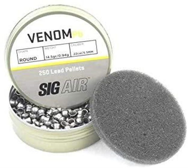 Picture of Sig Sauer Airgun .22 Cal Venom Pellets, 250 Count AIR-AMMO-VPB-22 798681615926