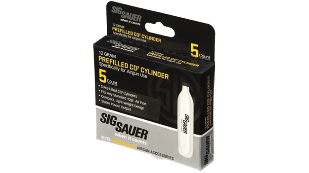 Picture of Sig Sauer Airguns Ac125 Co2 Cylinders 12 Gram 5 Per Pack AC-12-5 798681537501