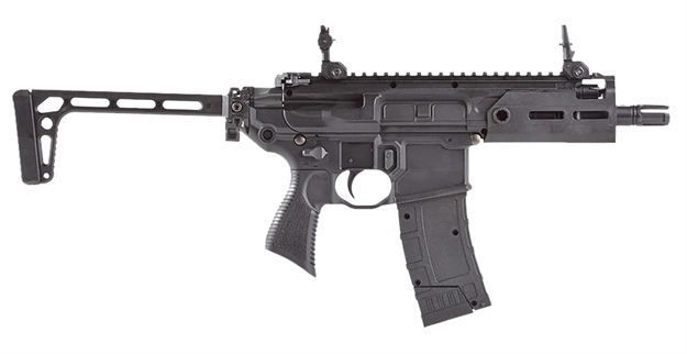 Picture of  Sig Sauer Airguns Air-Rattler-Bb Mcx Rattler  Co2 177 4.5Mm Steel BB 30Rd Semi-Automatic 300 Fps Velocity, 3Rd Burst Mode, M-Lok Handguard, Flip-Up Sights, Folding Minimalist Stock
