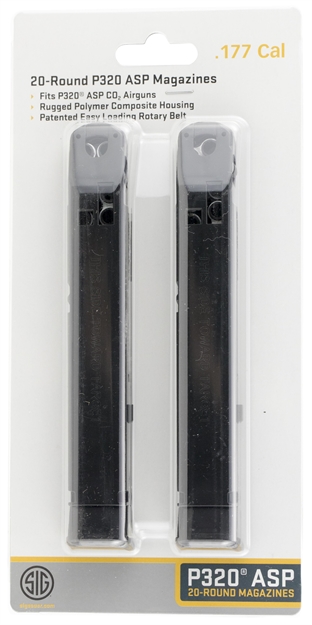 Picture of Sig Sauer Airguns Airampc17720 Replacement Magazine  177Pellet Black Polymer AMPC-177-20 798681580590