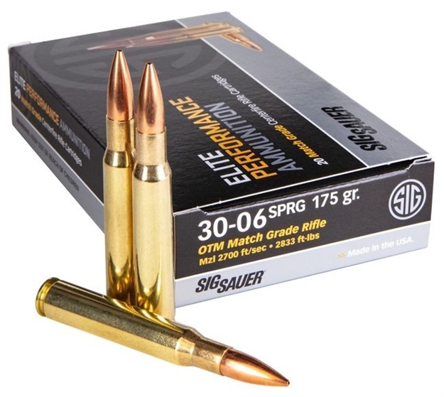 Picture of Sig Sauer Ammo 30-06 175Gr Otm Elite Match Grade 20/10 E3006M220 798681598954