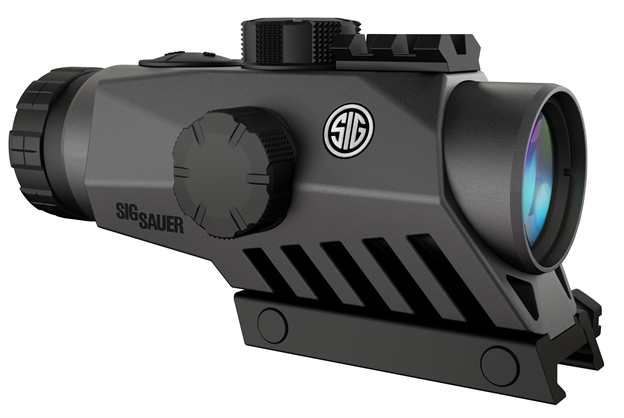 Picture of Sig Sauer Electro-Optics Sob53101 Bravo 5 Battle Sight Black Anodized Red Horseshoe Dot 5.56/7.62 Illuminated Reticle SOB53001