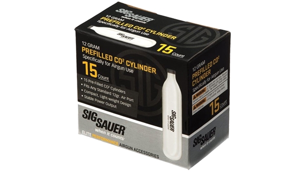 Picture of Sig Sauer Airguns Ac1215 Co2 Cylinders 12 Gram 15 Per Pack AC-12-15