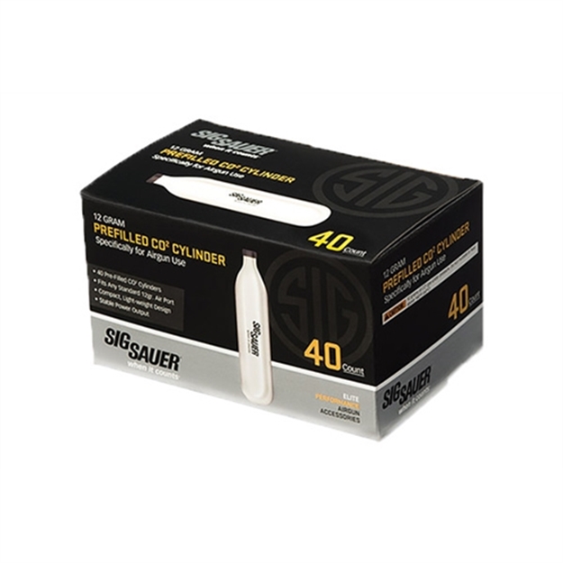 Picture of Sig Sauer Airguns Ac1240 Co2 Cylinders Cartridges, 12 Grams, 40 Per Box AC-12-40 798681537532