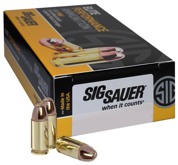 Picture of Sig Sauer Elite Performance Pistol Ball Ammo 40 S&W, Fmj, 180 Gr, 985 Fps, 50 Rnd, Boxed E40SB2-50