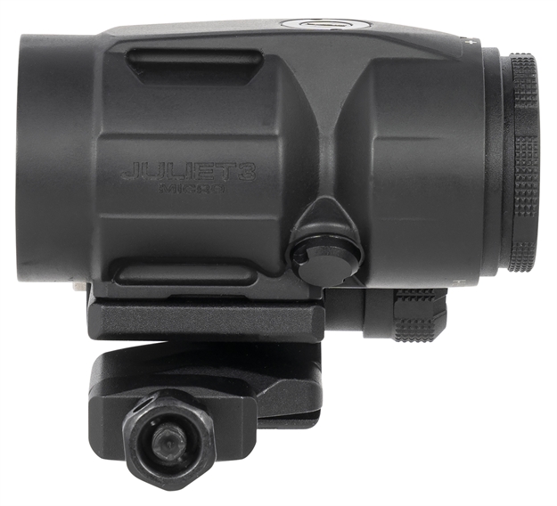Picture of  Sig Sauer Electro-Optics Soj3m001 Juliet3-Micro Magnifier Black 3X 22 MM 90 Degree Push Button Flip-To-Side Mount 798681639250