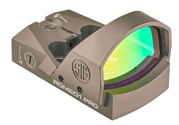 Picture of  Sig Sauer Electro-Optics Sor1p103 Romeo1pro  Flat Dark Earth 1 X 30 MM 6 Moa Red Dot