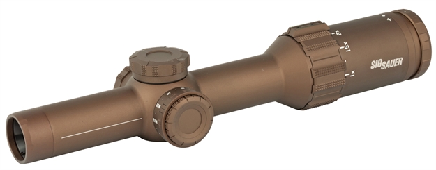 Picture of Sig Sauer Tango6t Rifle Scope, 1-6X24mm, 30Mm, Sfp, Fl-6 Hellfire Illum. Reticle, 0.2 Mrad, Capped Turret Fde, Svps SOT61230 798681640522