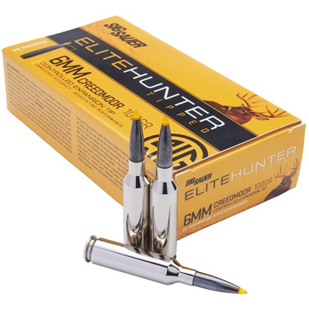 Picture of Sig Sauer Elite Hunting 6Mm Creedmoor 100Gr 20Rds/Bx E6MMCTH220 798681620616