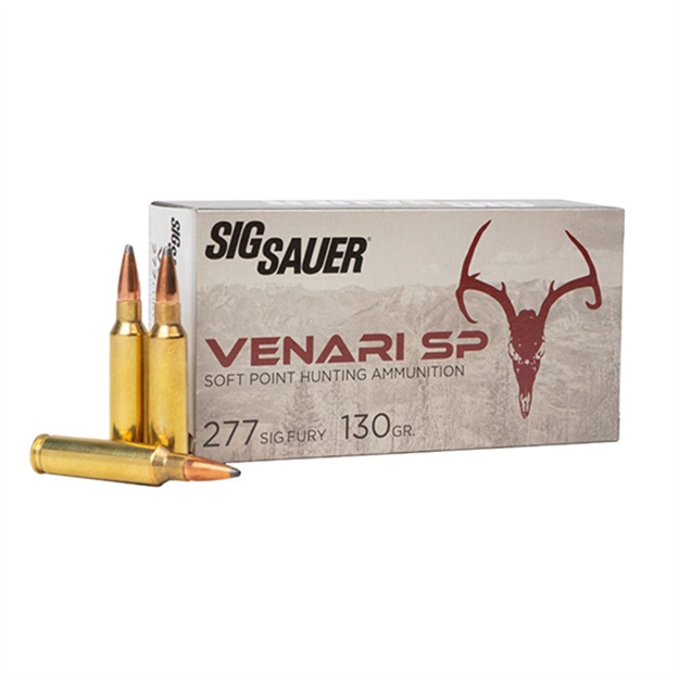 Picture of Sig Sauer V277sfsp13020 Venari  277Sigfury 130Gr Soft Point 20 Per Box/10 Case V277SFSP130-20
