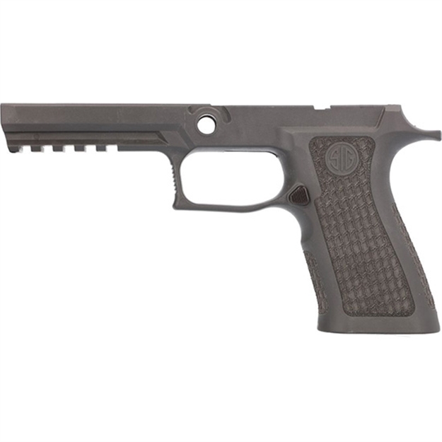 Picture of  Sig Sauer 8901005 Grip Module  Laser Stippled Tungsten Gray Polymer Fits Sig P320 798681666270