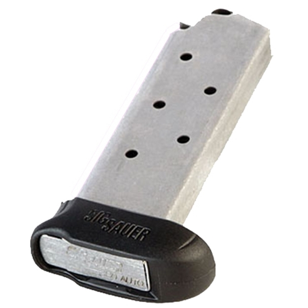 Picture of Sig Sauer Mag2383807x P238  7Rd 380Acp Extended Natural Steel MAG-238-380-7-X